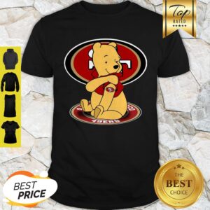 Disney Pooh Tattoo San Francisco 49ers Logo Shirt