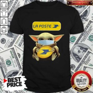 Baby Yoda Face Mask Hug La Poste Shirt
