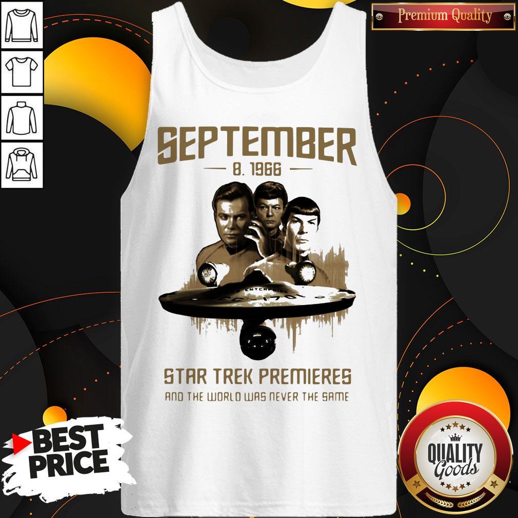September 8 1966 Star Trek Premieres And The World Was Never The Same Shirt