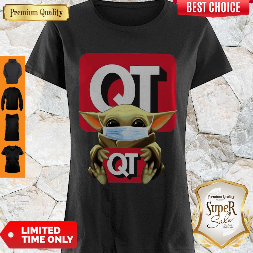 Awesome Baby Yoda Mask QuikTrip COVID-19 Shirt