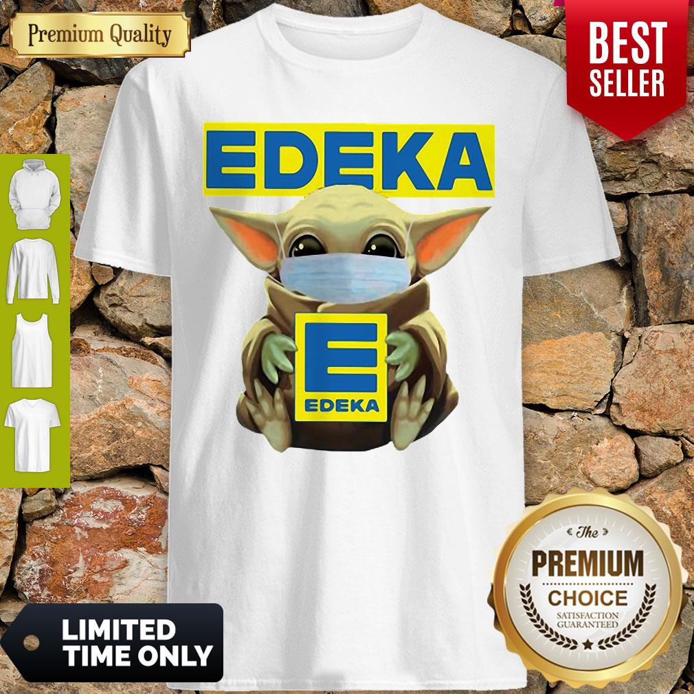 Official Star Wars Baby Yoda Face Mask Hug Edeka Shirt