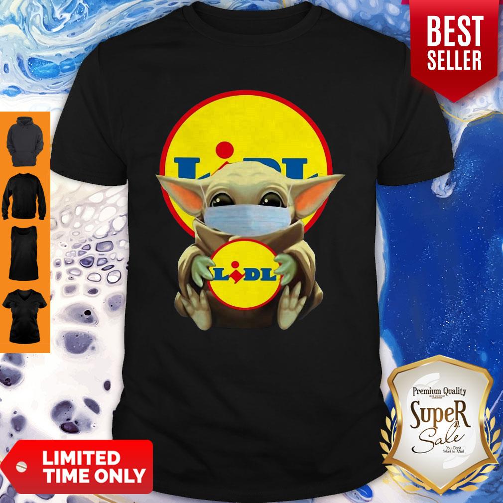 Nice Baby Yoda Face Mask Hug Lidl Shirt