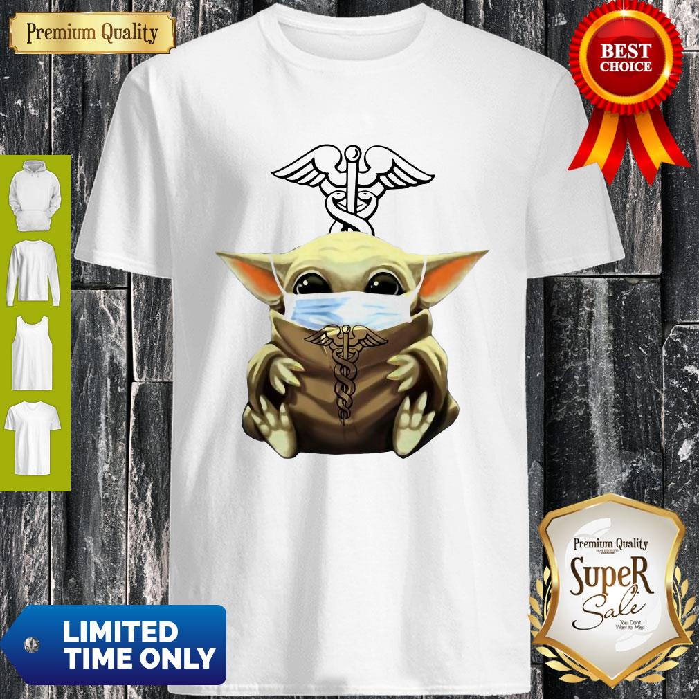 Good Baby Yoda Mask Hug CNA Shirt