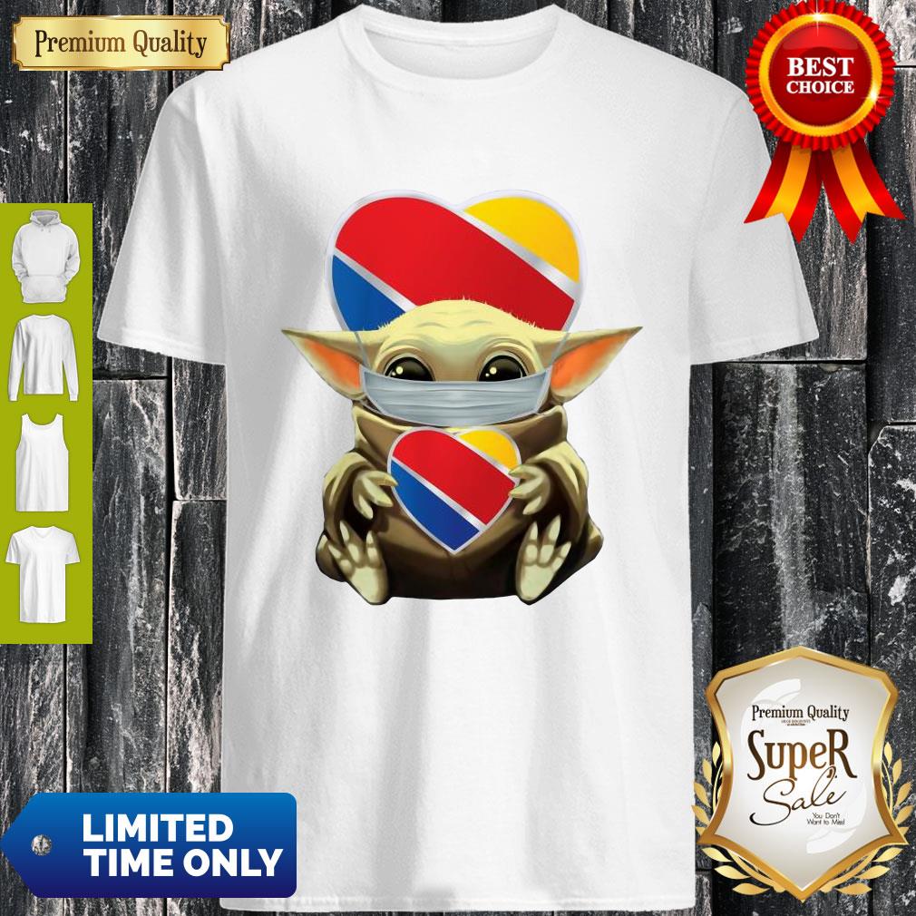 Good Baby Yoda Mask Hug Southwest Airlines Shirt