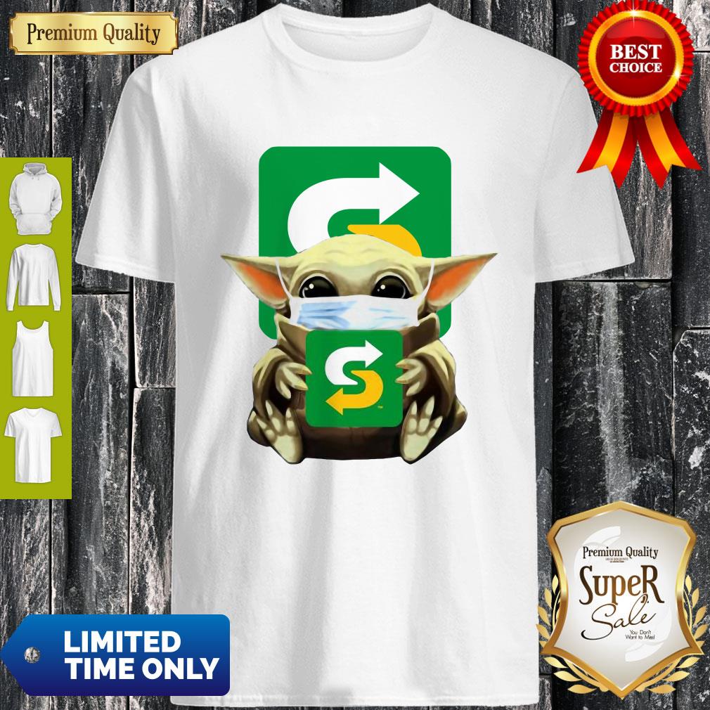 Good Baby Yoda Mask Hug Subway Shirt