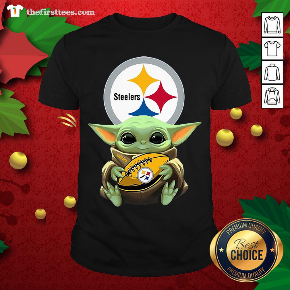 Grateful Star Wars Baby Yoda Hug Pittsburgh Steelers Shirt