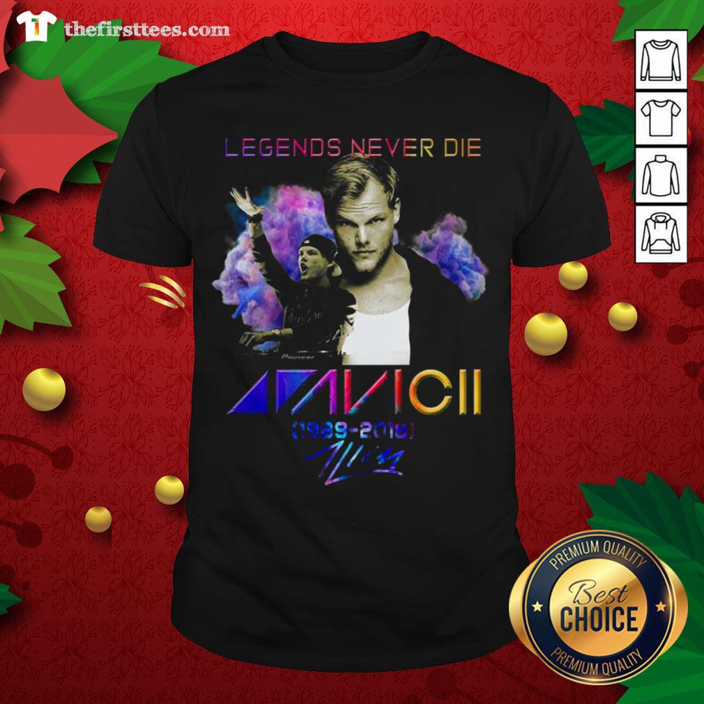 Premium Legends Never Die Avicii Signature Shirt