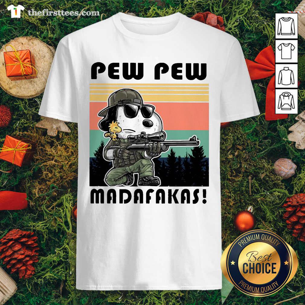 Lovely Snoopy Pew Pew Madafakas Vintage Shirt
