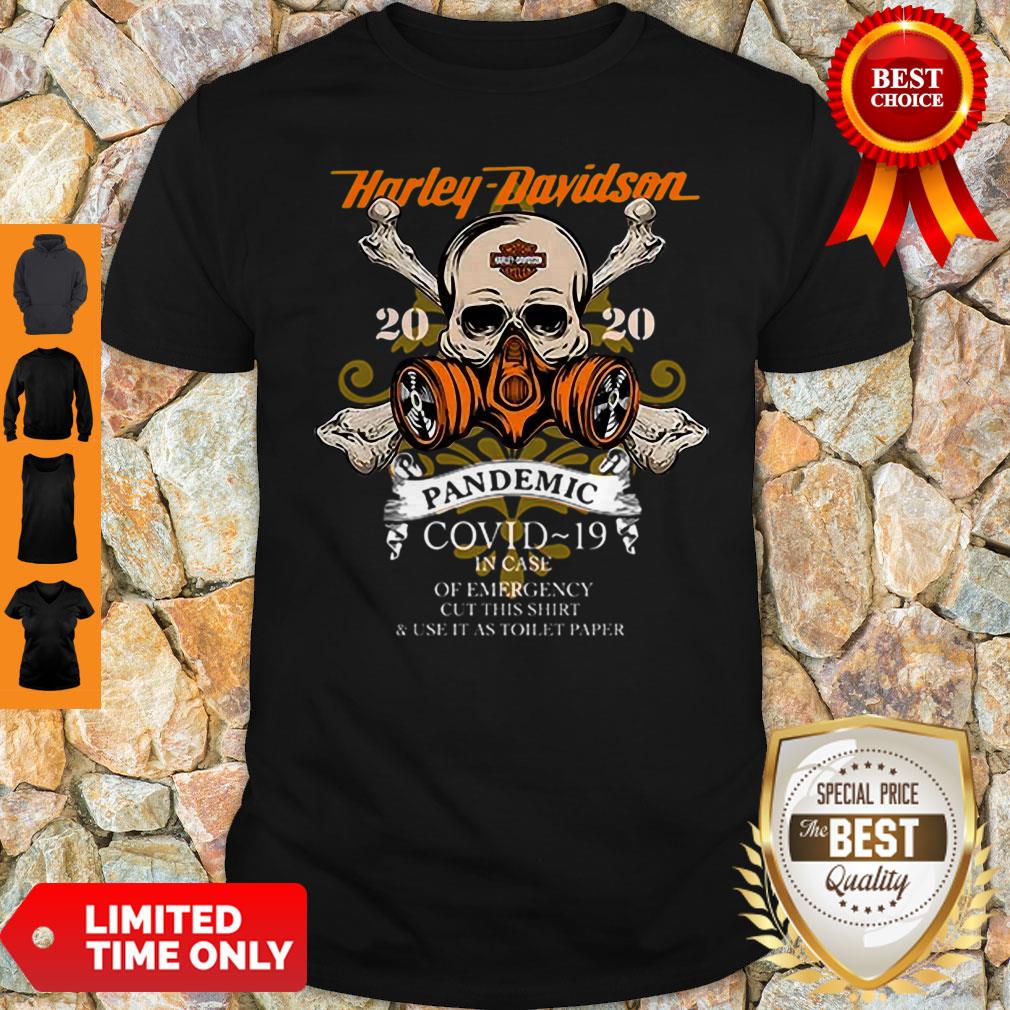 Skull Harley Davidson 2020 Pandemic COVID-19 In Case Of Emergency Shirt
