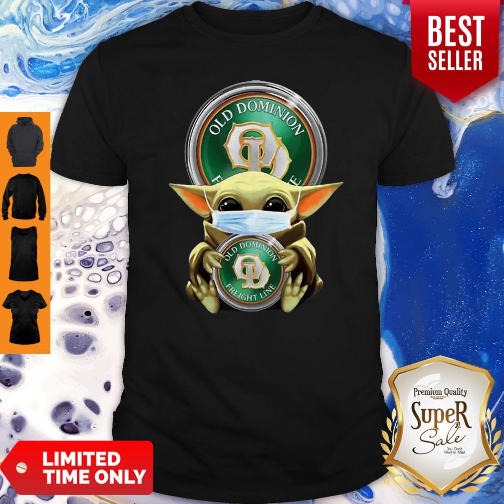 Baby Yoda Mask Old Dominion Freight Line Coronavirus Shirt