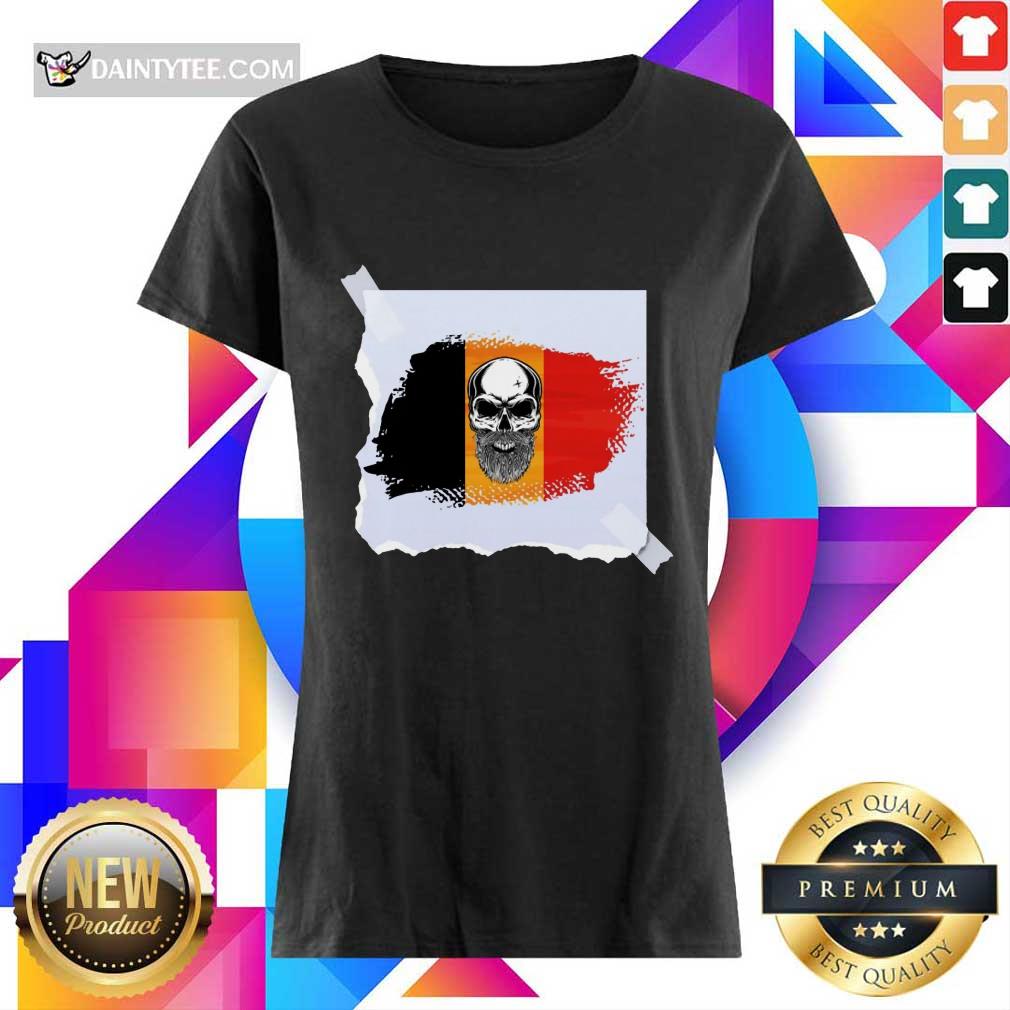 Skull Belgian Flag Shirt