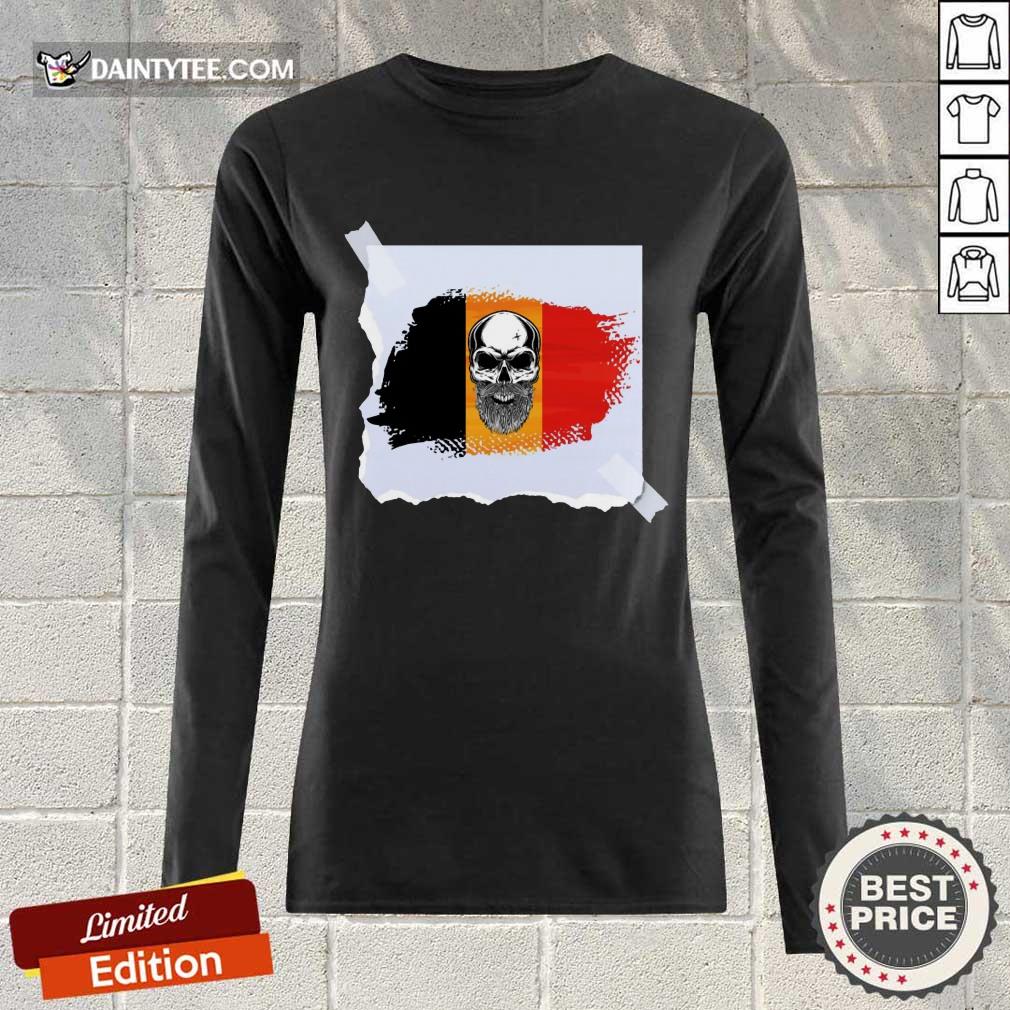 Skull Belgian Flag Shirt