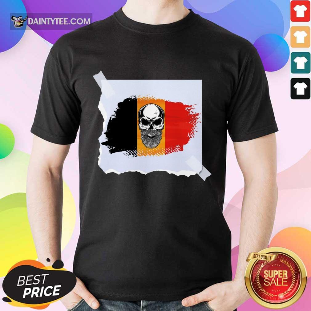 Skull Belgian Flag Shirt