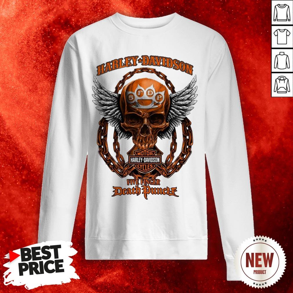 Skull Harley Davidson Motorcycles Five Finger Death Punch Shirt