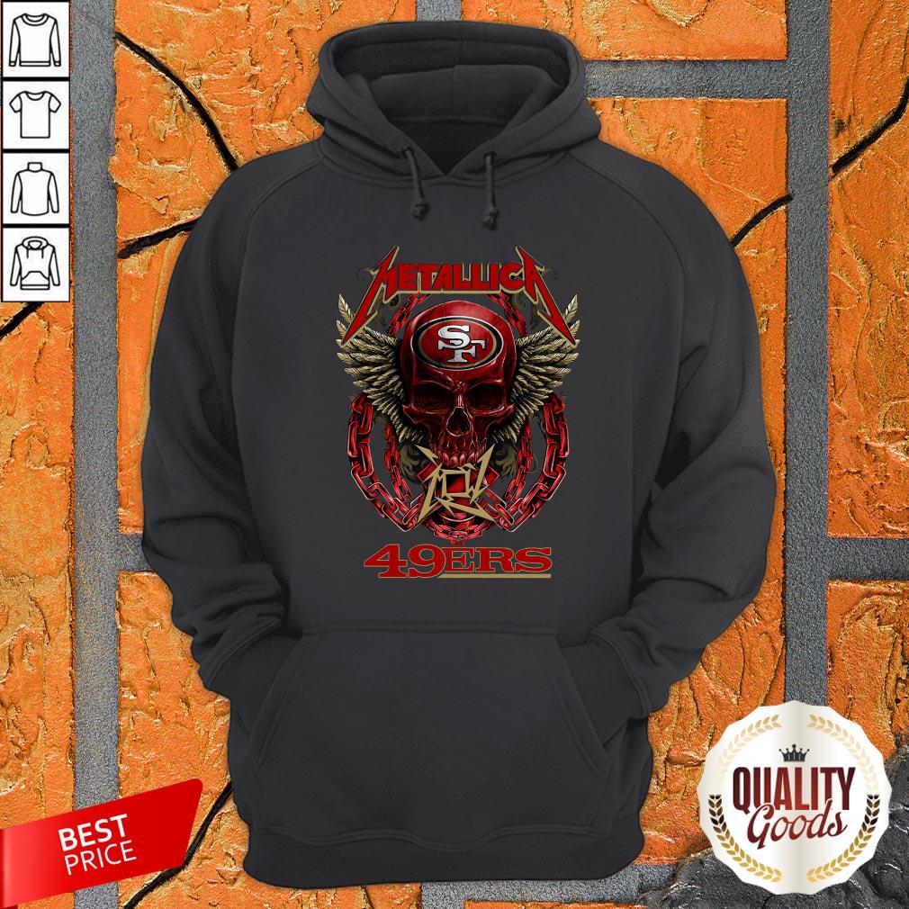Skull Metallic 49Ers Premium Official Top Nice Perfect Shirt