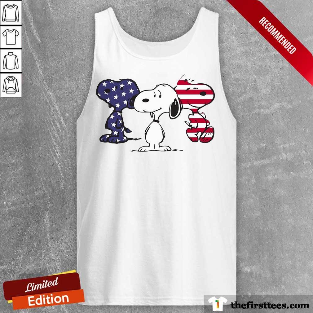 Snoopy American Flag Shirt