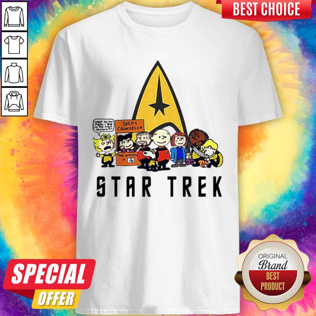 Snoopy And Friend Star Trek Ship's Counselor Shirt