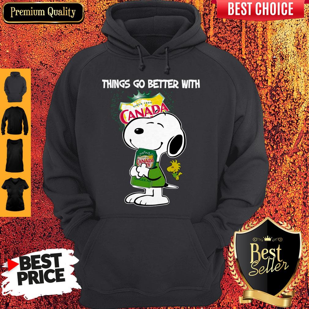 Snoopy Hug Canada Dry Things Go Better With Canada Dry Shirt