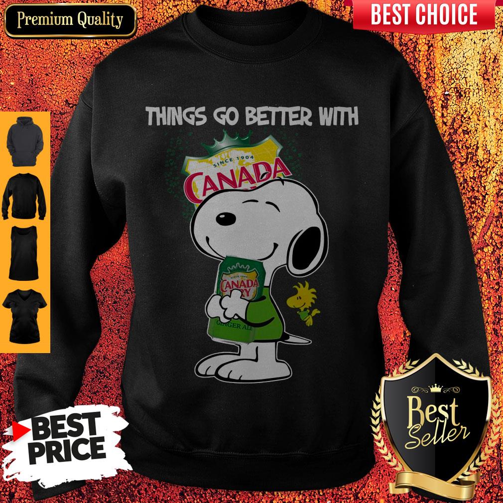 Snoopy Hug Canada Dry Things Go Better With Canada Dry Shirt