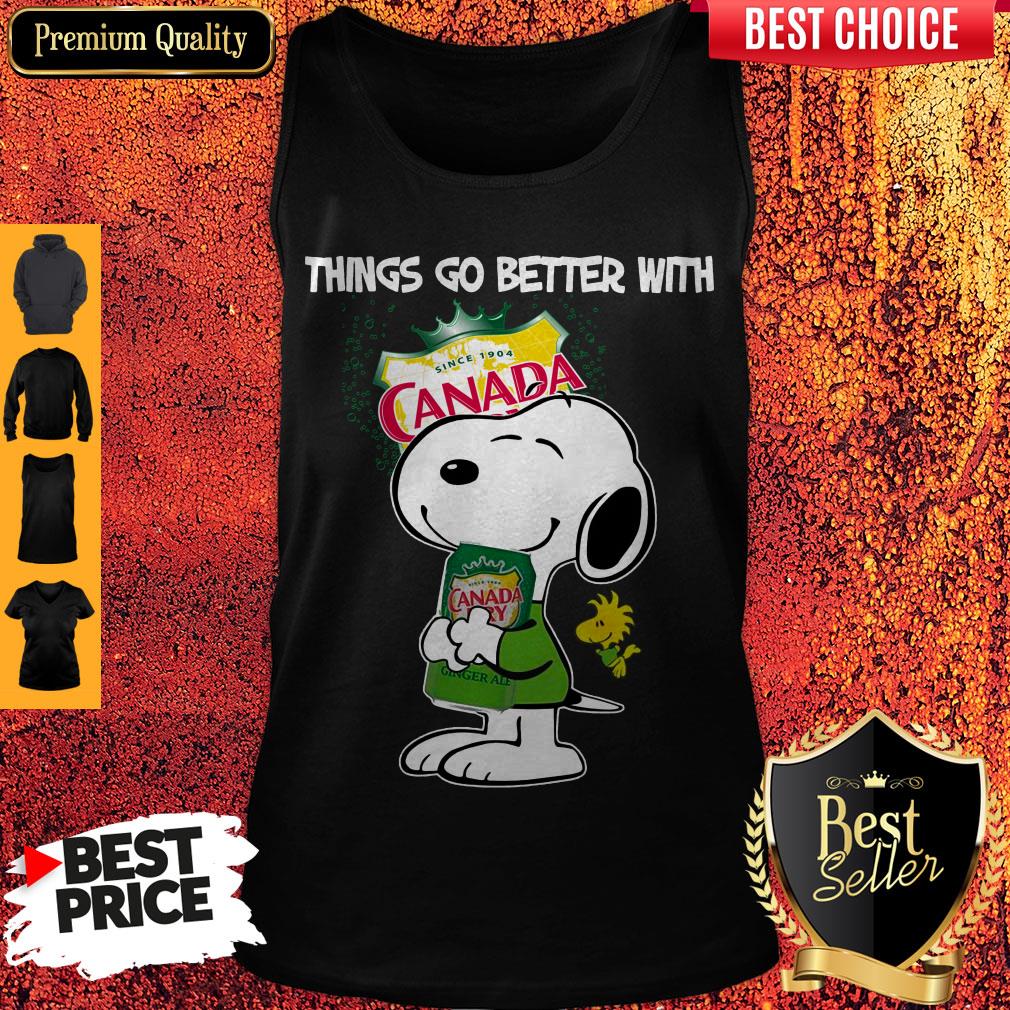 Snoopy Hug Canada Dry Things Go Better With Canada Dry Shirt