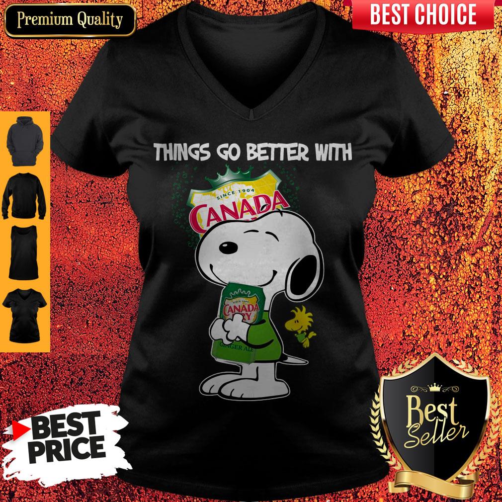 Snoopy Hug Canada Dry Things Go Better With Canada Dry Shirt