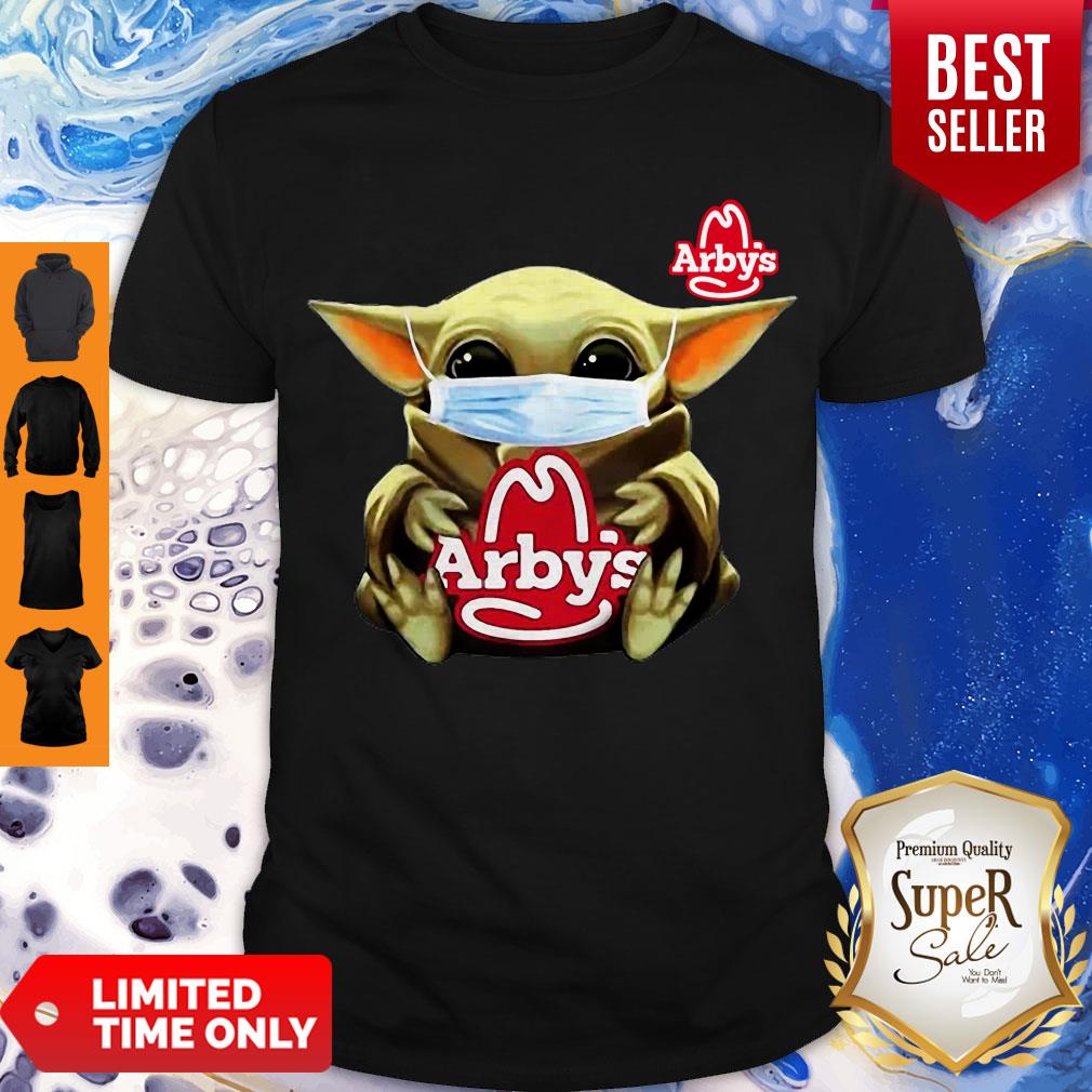 Star Wars Baby Yoda Face Mask Hug Arby’s COVID-19 Shirt
