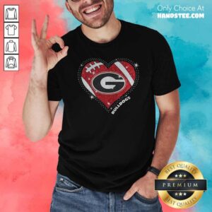 Original Georgia Bulldogs Football Diamond Heart Shirt