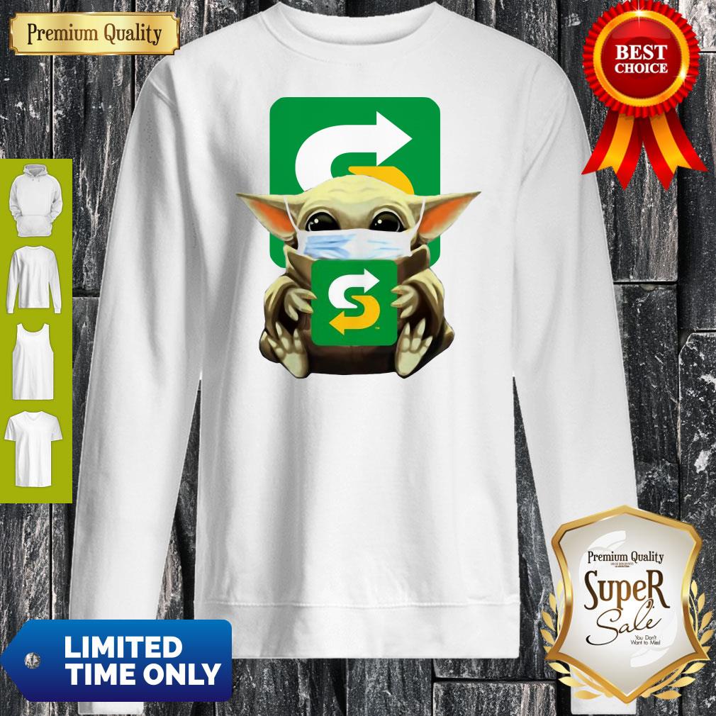 Good Baby Yoda Mask Hug Subway Shirt