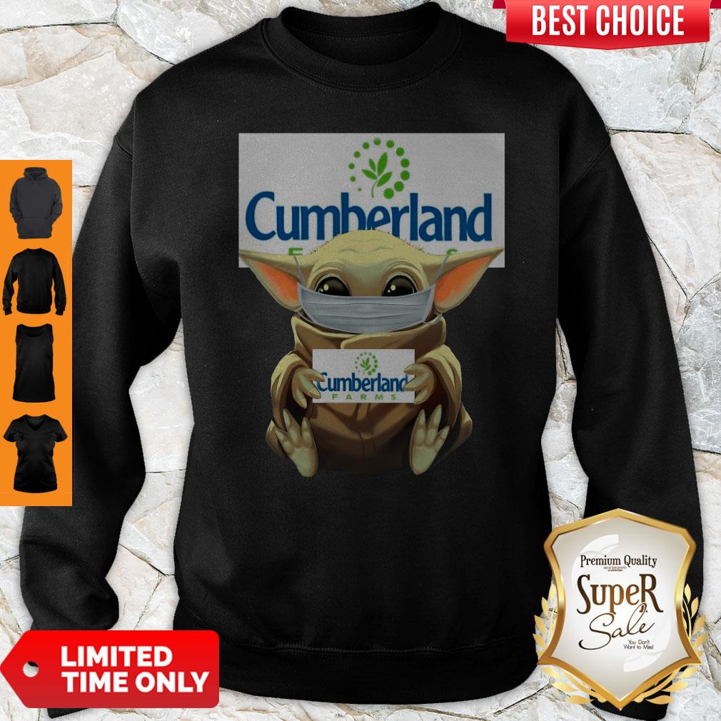Pretty Baby Yoda Face Mask Hug Cumberland Farms Shirt