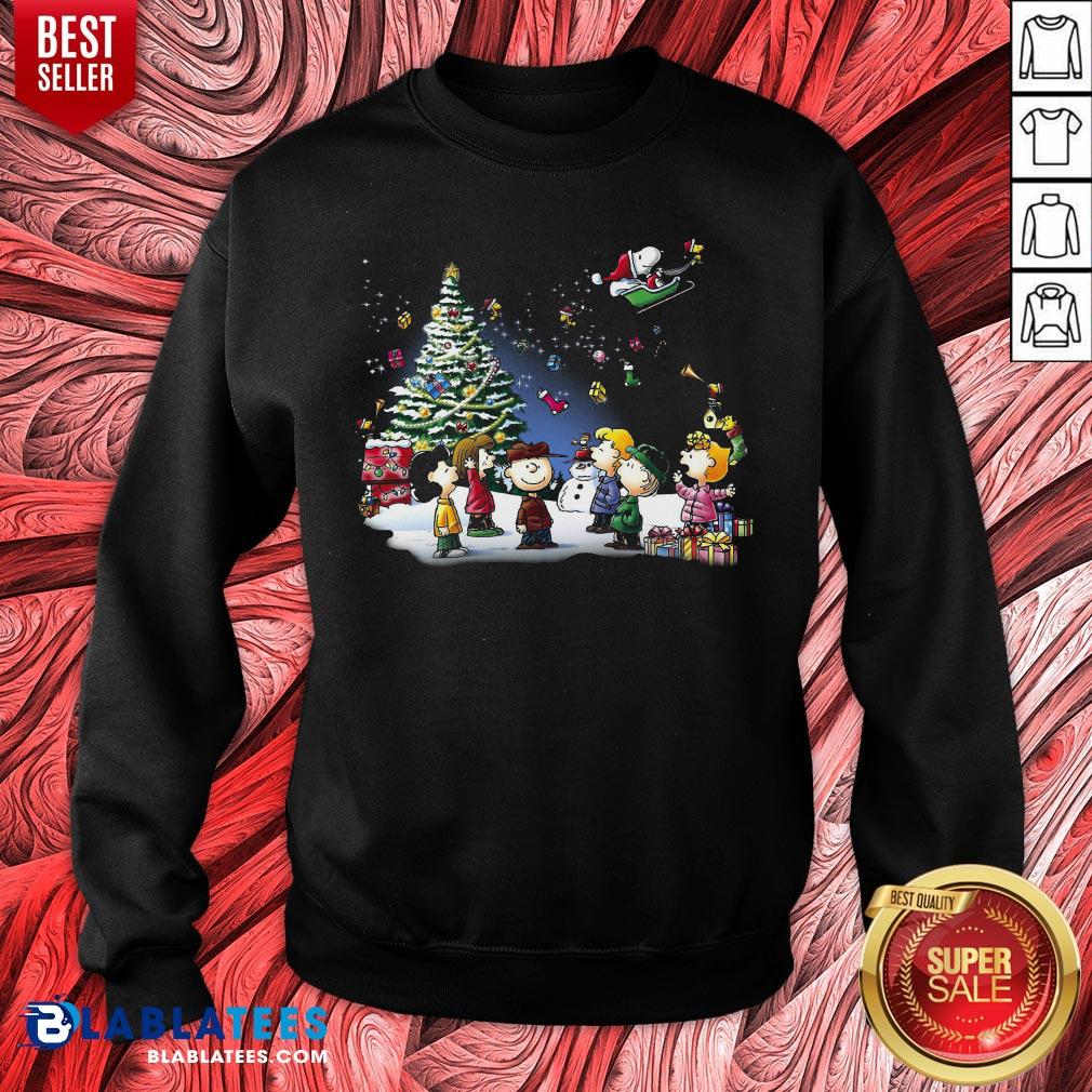 Lovely The Peanuts Light Merry Christmas Shirt