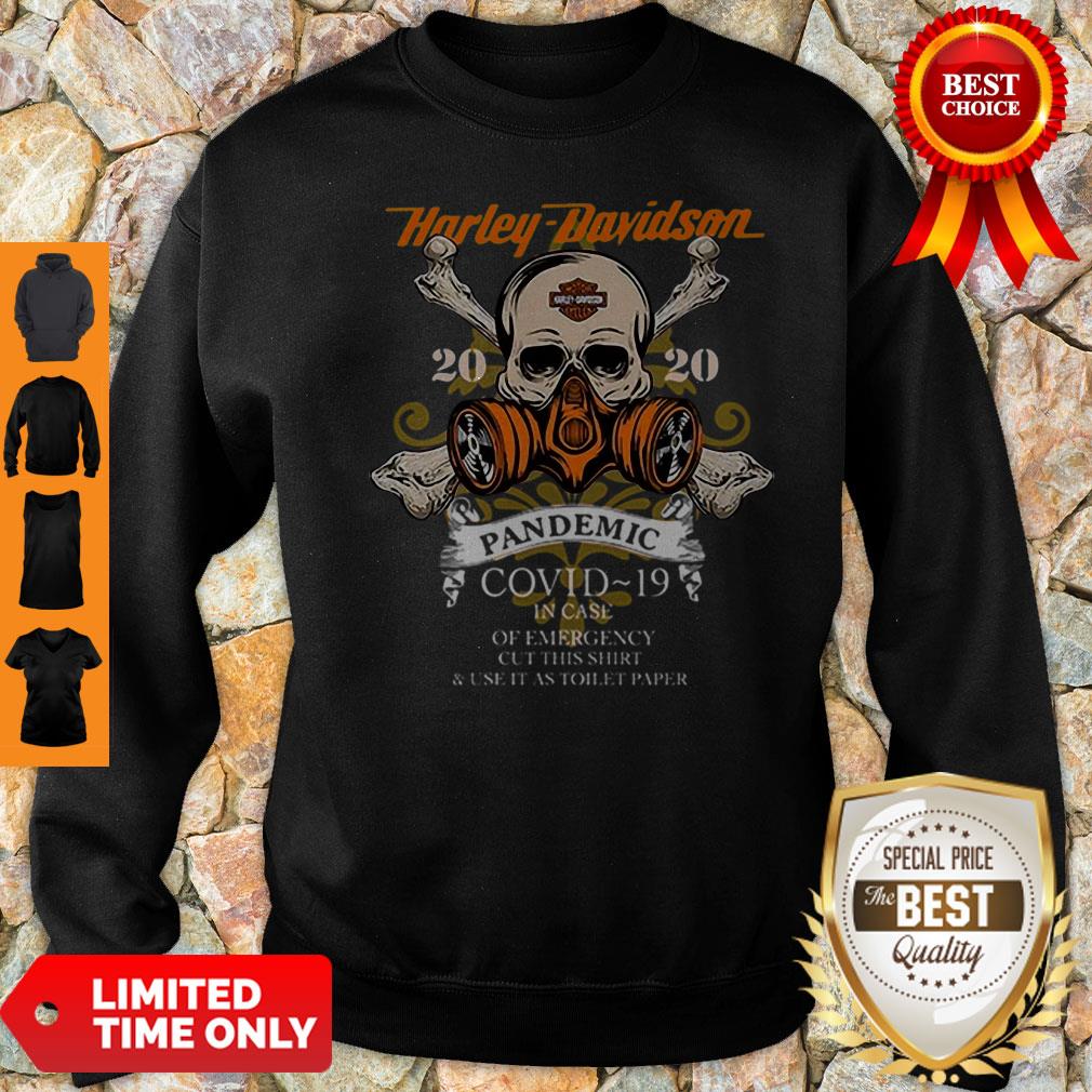 Skull Harley Davidson 2020 Pandemic COVID-19 In Case Of Emergency Shirt