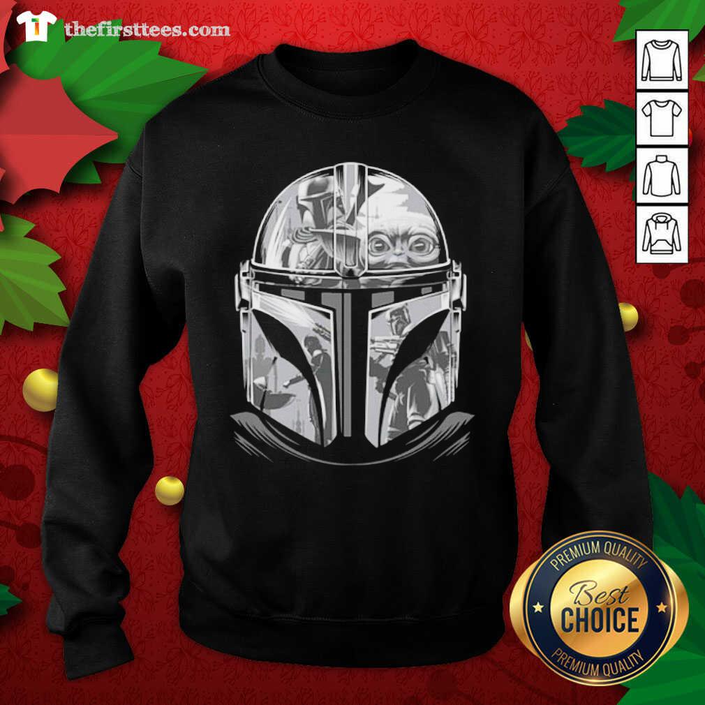 Cool Star Wars The Mandalorian Helmet Mandalorian Shirt