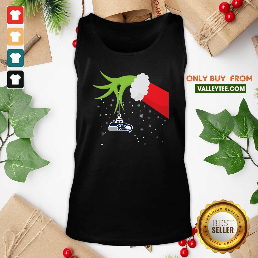 Sweet Grinch Hand Seattle Seahawks Merry Christmas Shirt