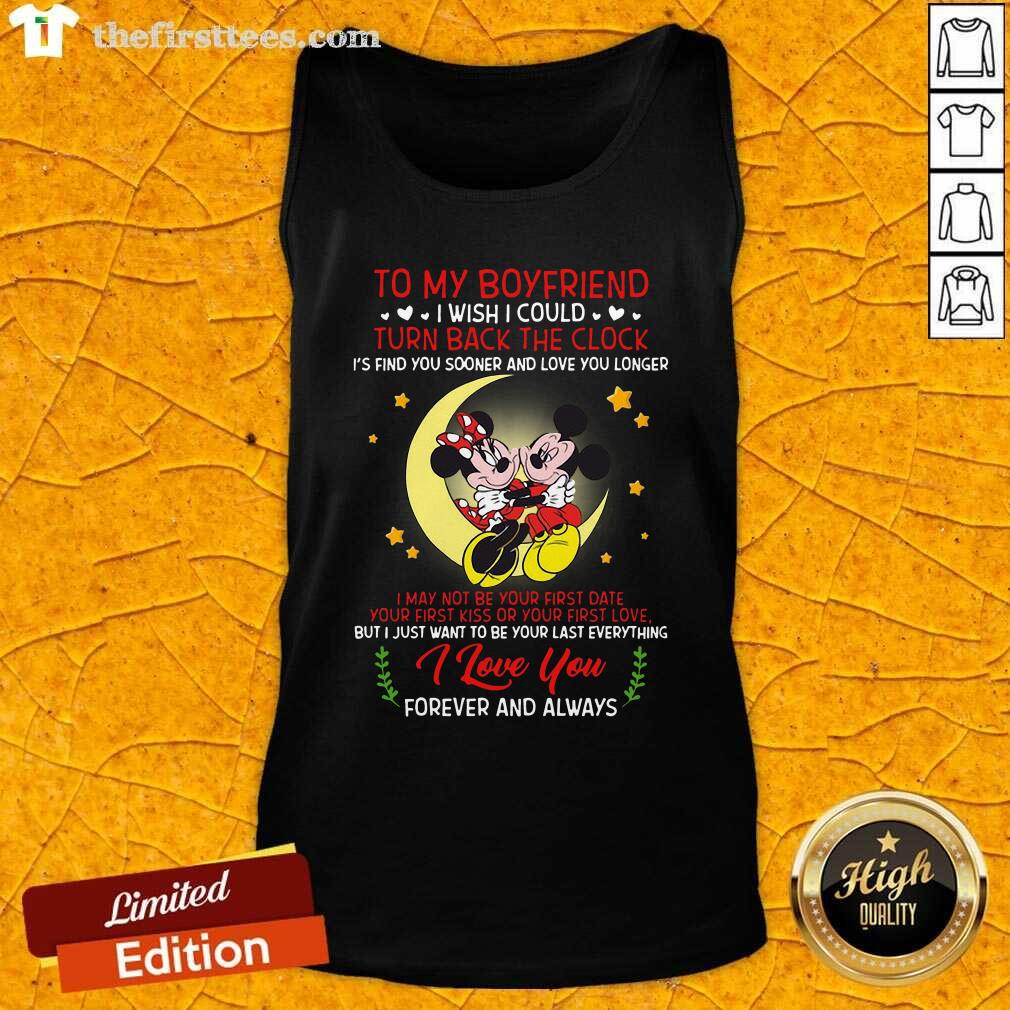 Sweety Mickey Mouse And Minnie Mouse To My Boyfriend Turn Back The Clock Shirt