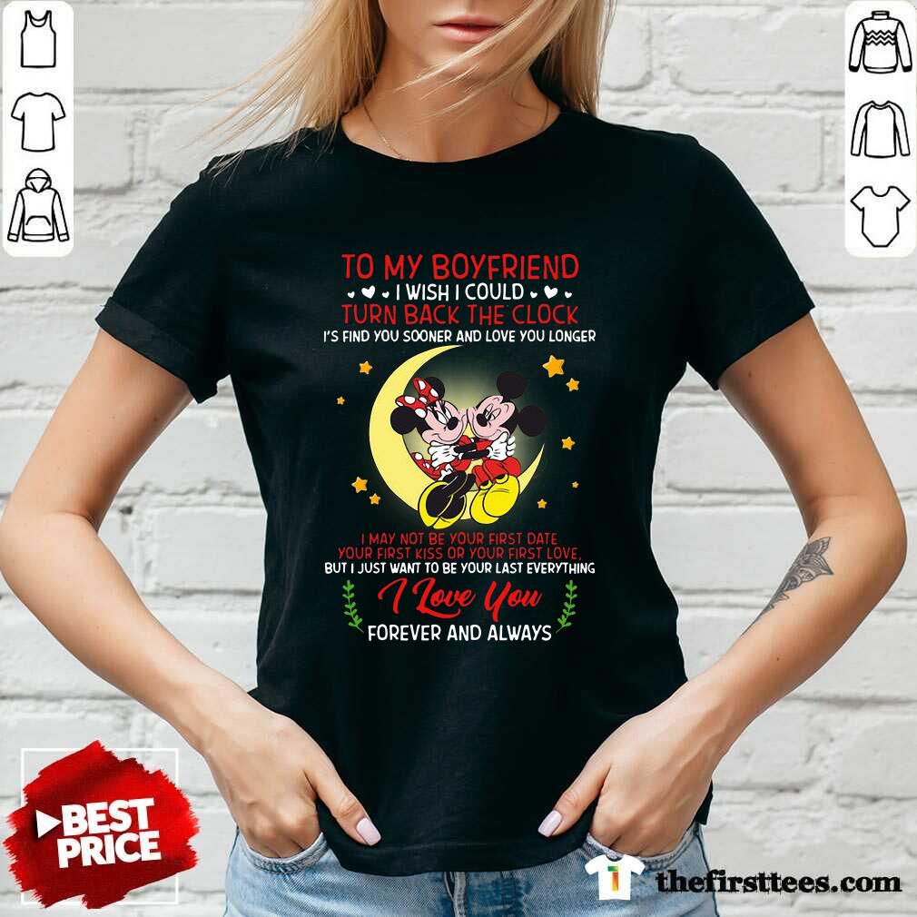 Sweety Mickey Mouse And Minnie Mouse To My Boyfriend Turn Back The Clock Shirt