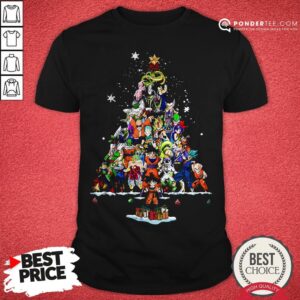 Funny Dragon Ball Z Character Christmas Tree Shirt