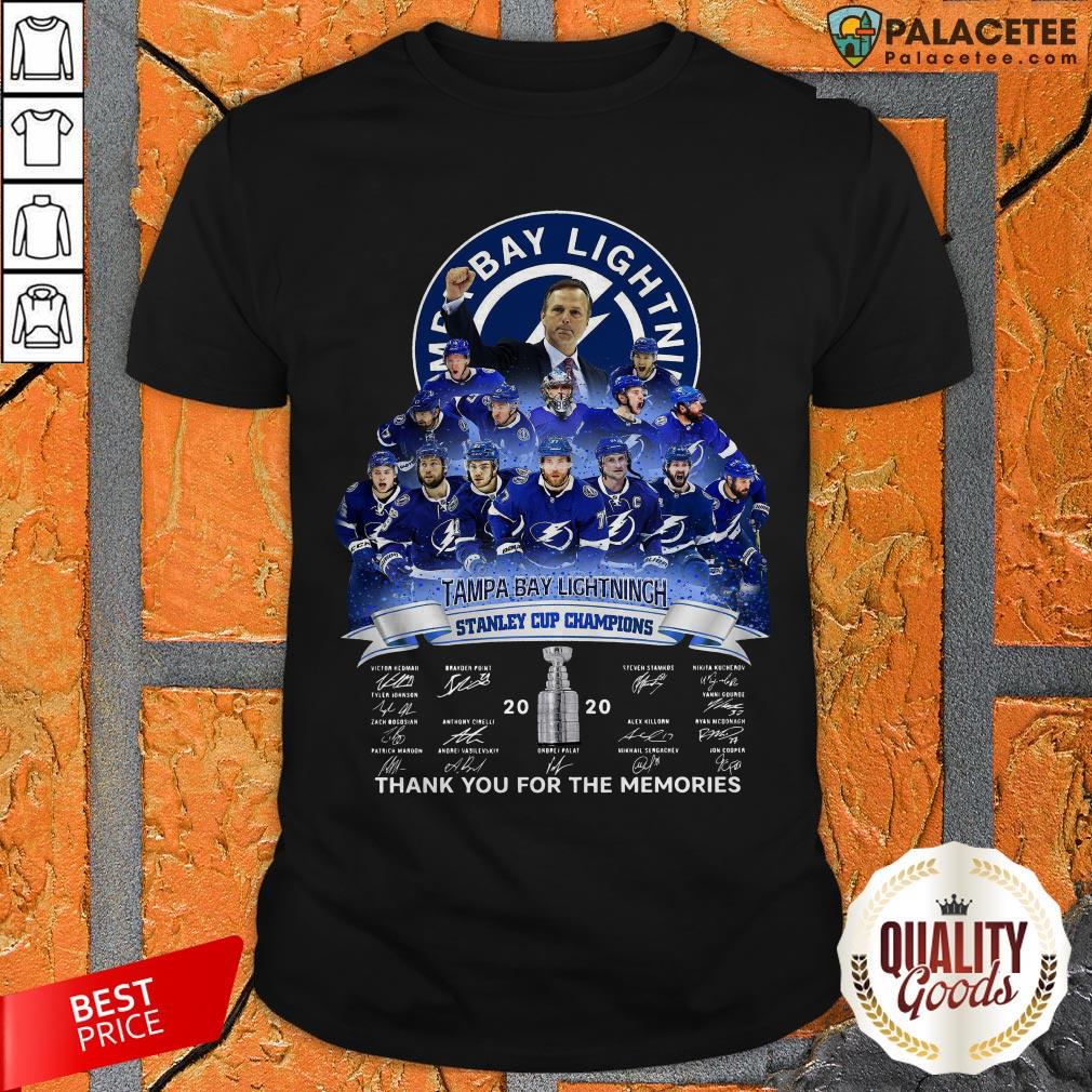 Tampa Bay Lightning Stanley Cup Champions Thank You For The Memories Shirt