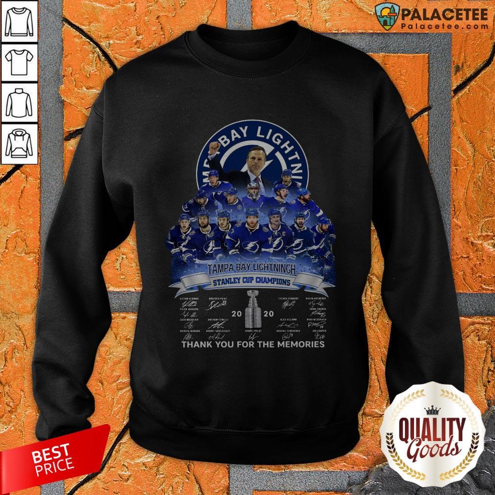 Tampa Bay Lightning Stanley Cup Champions Thank You For The Memories Shirt