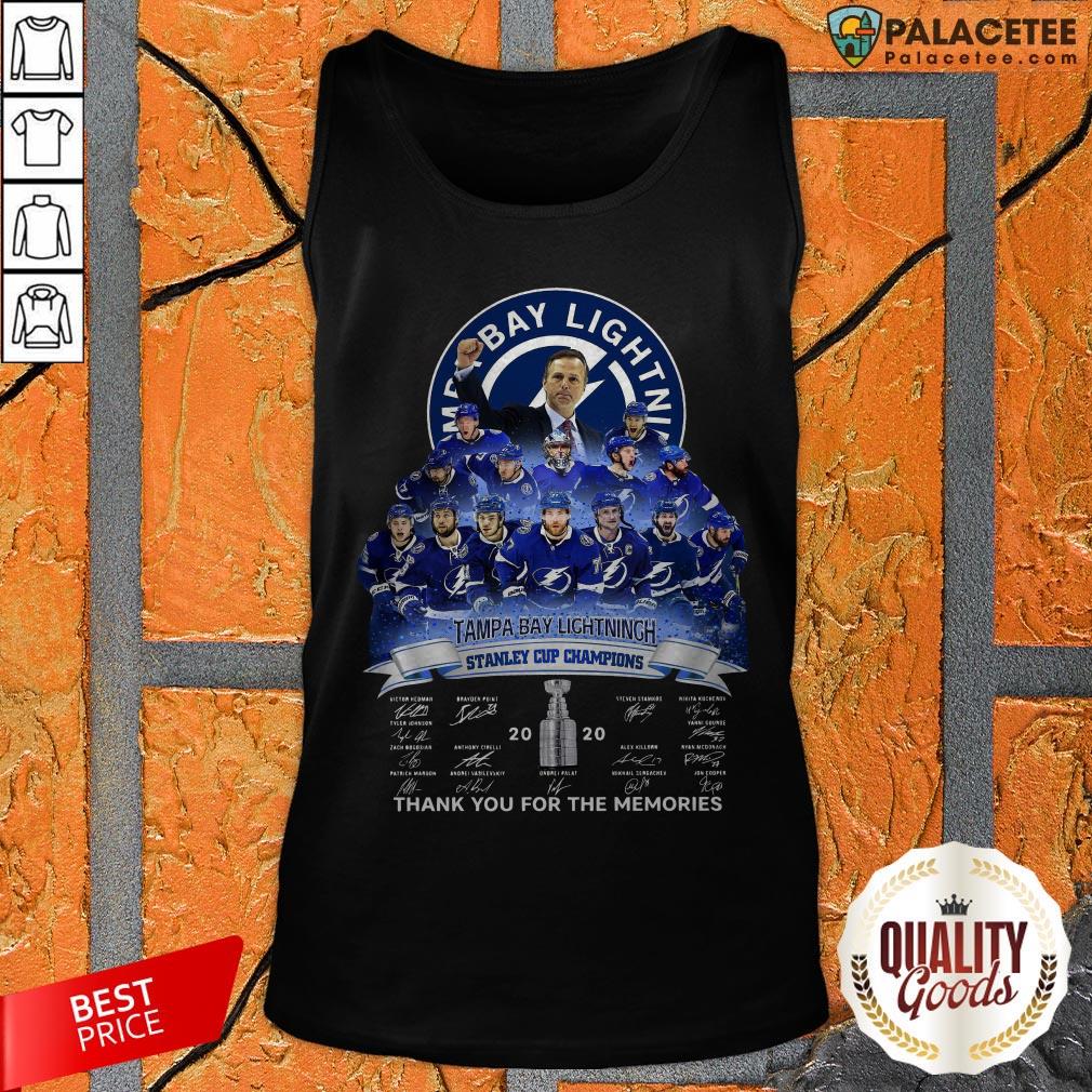 Tampa Bay Lightning Stanley Cup Champions Thank You For The Memories Shirt
