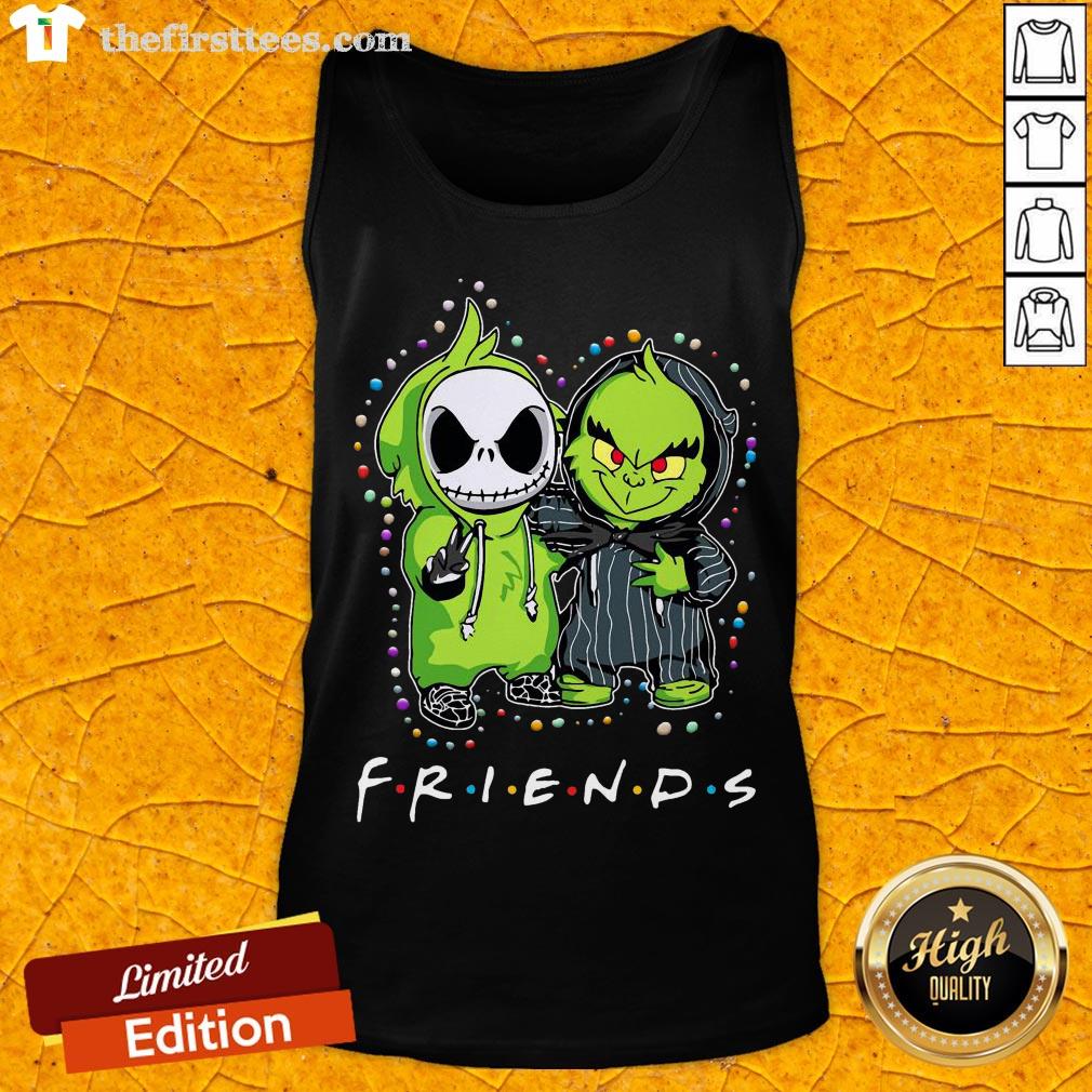 Baby Jack Skeleton And Baby Green Friends Light Christmas Shirt