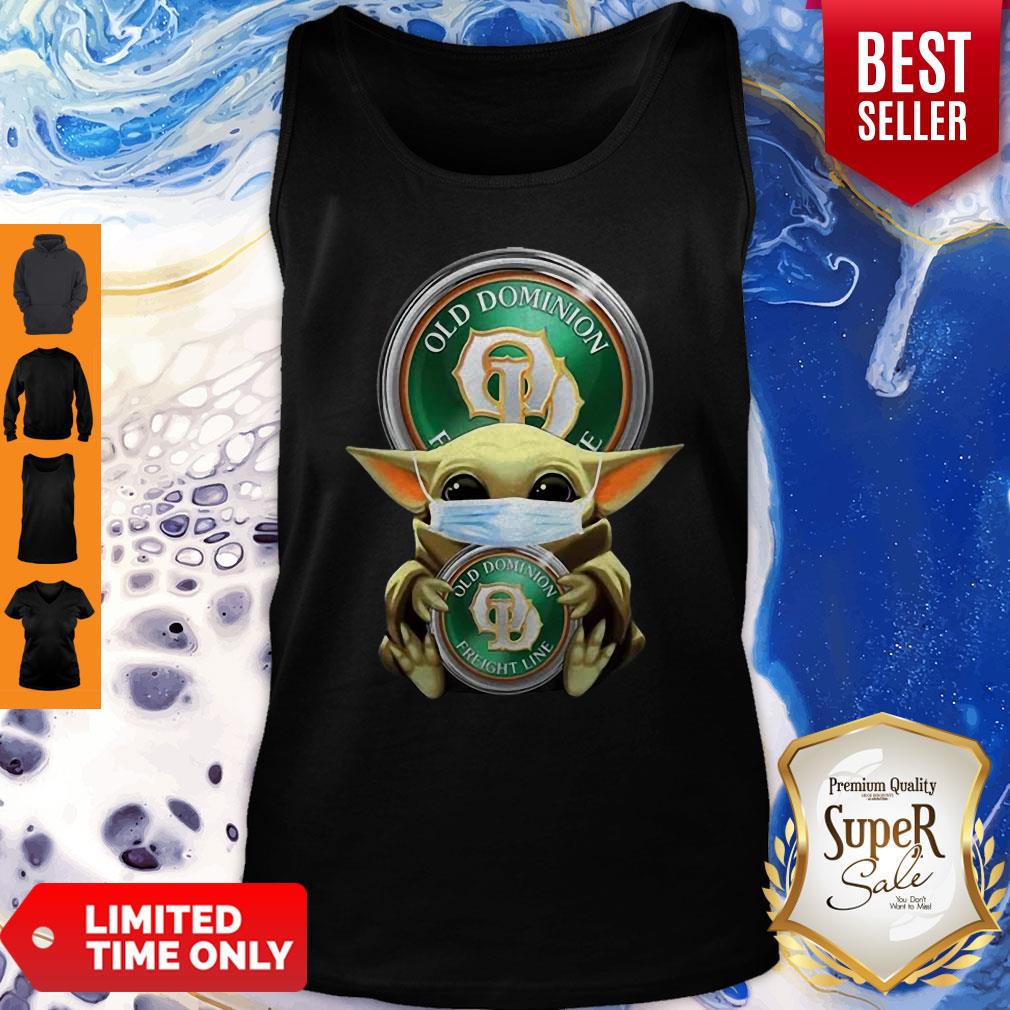 Baby Yoda Mask Old Dominion Freight Line Coronavirus Shirt