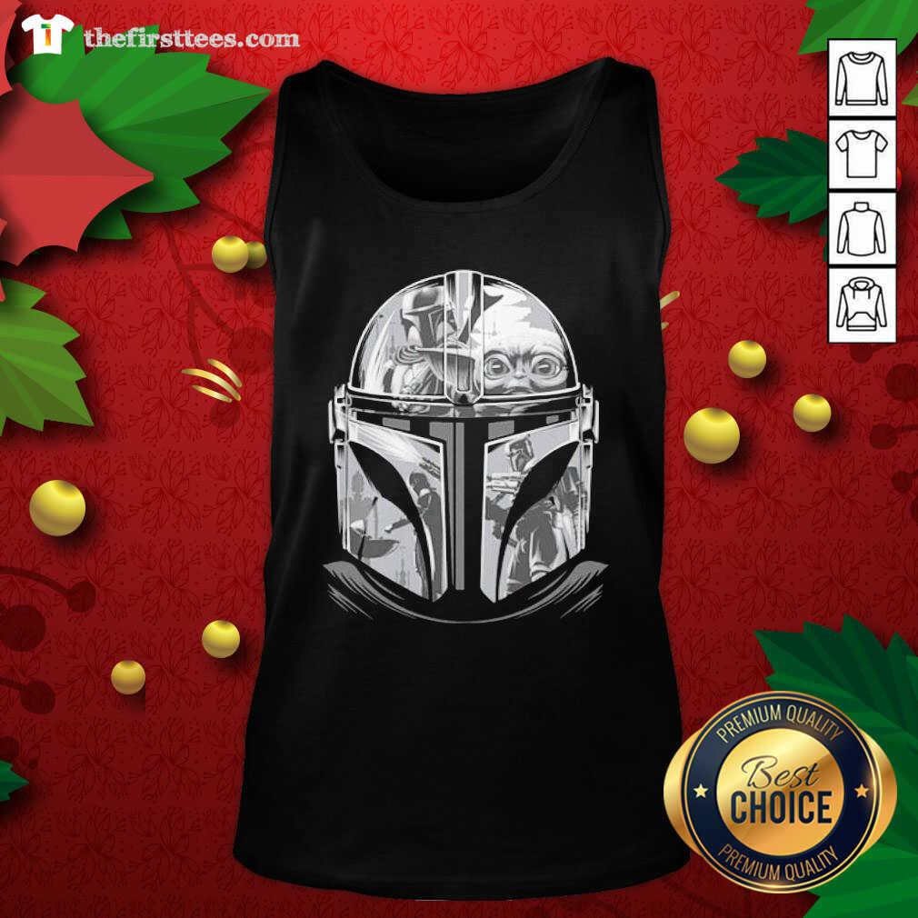 Cool Star Wars The Mandalorian Helmet Mandalorian Shirt