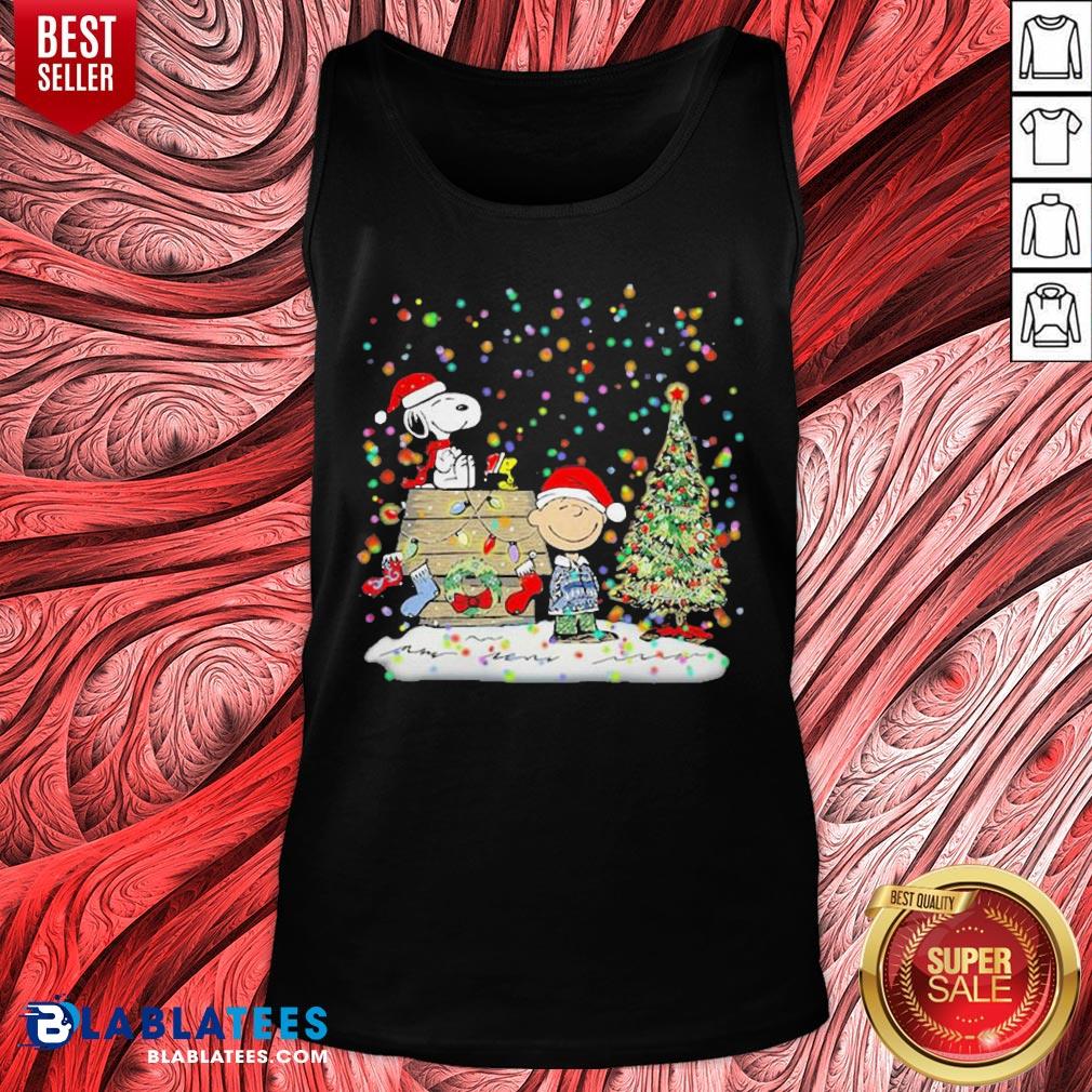 Cute Snoopy And Charlie Brown Light Merry Christmas Shirt