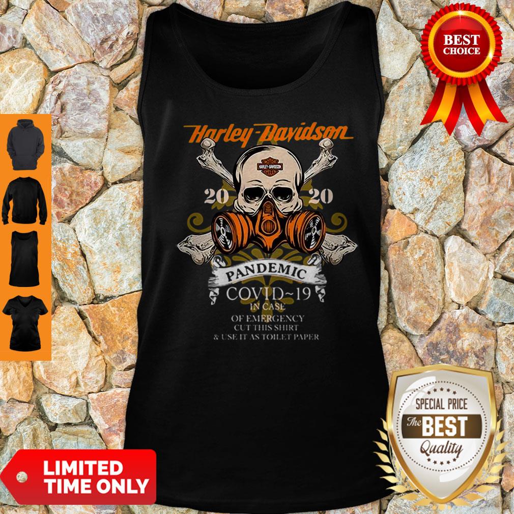 Skull Harley Davidson 2020 Pandemic COVID-19 In Case Of Emergency Shirt