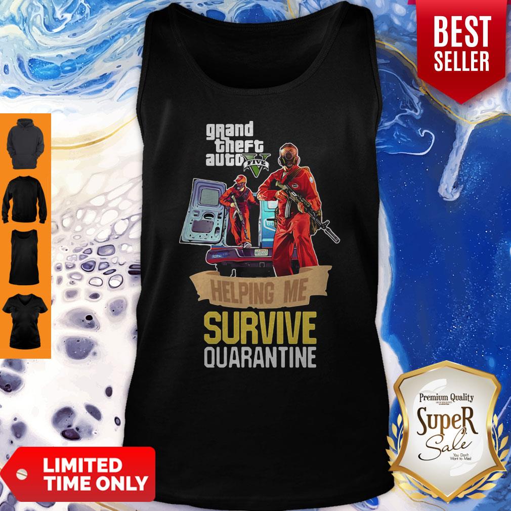 Pandamic Grand Theft Auto V Five Helping Me Survive Quarantine Shirt