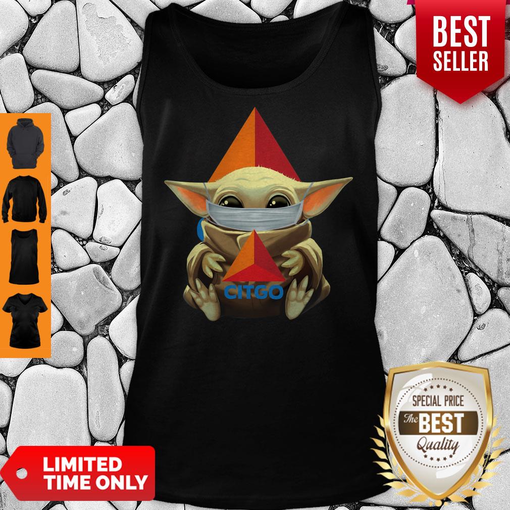 Pandemic Baby Yoda Face Mask Citgo Shirt