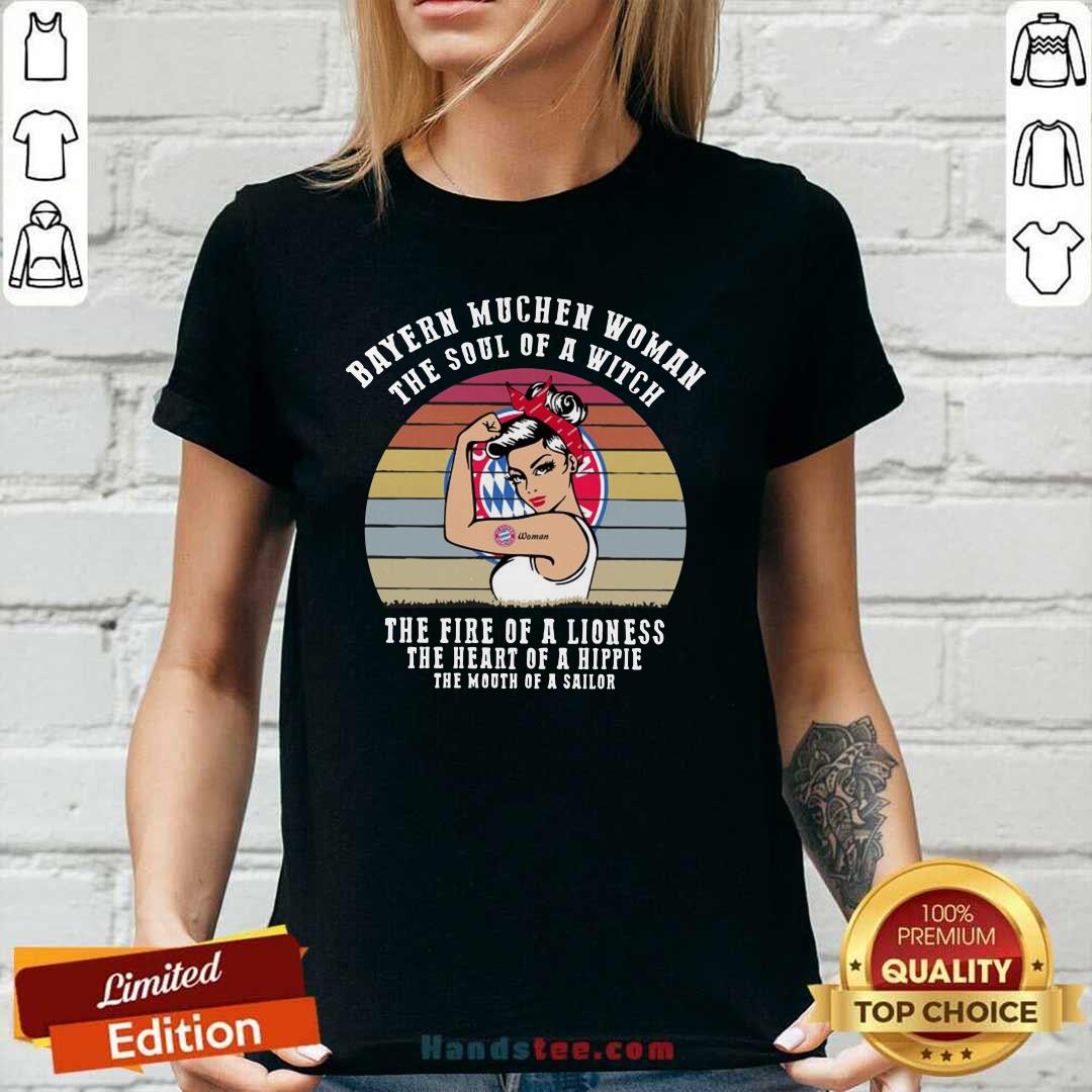 Tense Strong Girl Bayern Munich Woman The Soul Of A Witch 2 Shirt