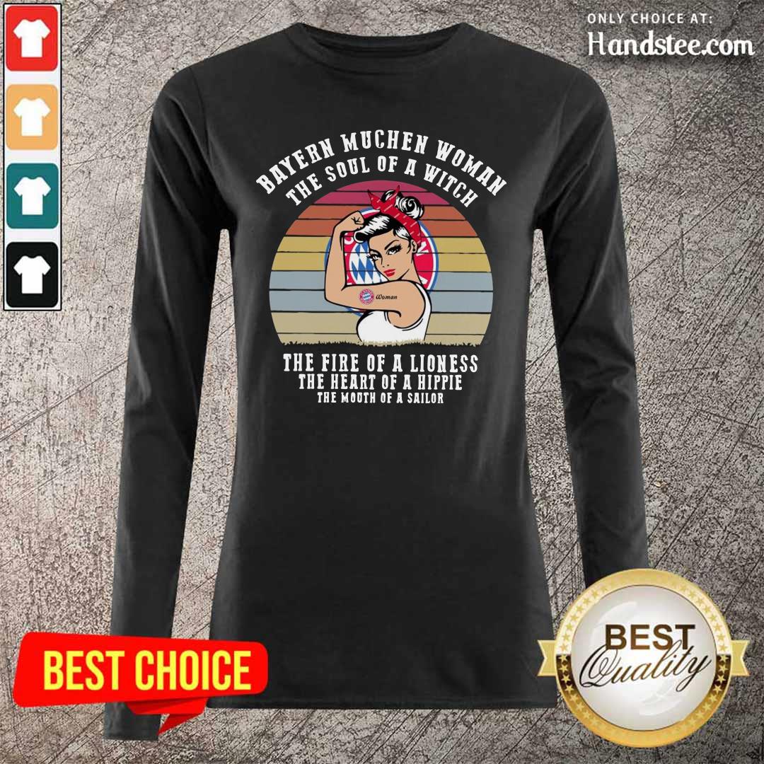 Tense Strong Girl Bayern Munich Woman The Soul Of A Witch 2 Shirt