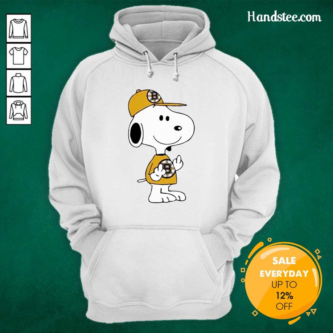 Tired Snoopy Boston Bruins NHL Middle Fingers 5 Shirt