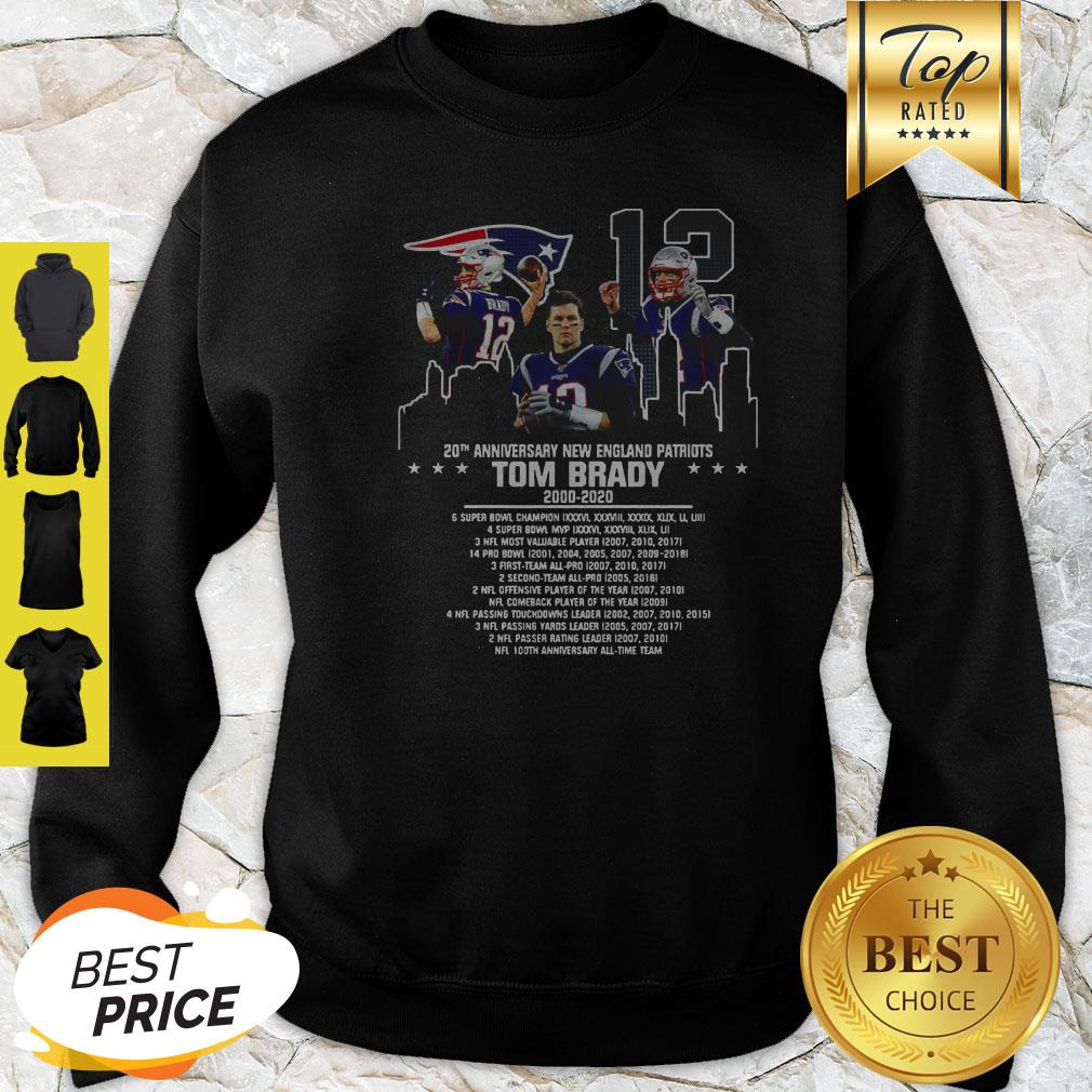 Tom Brady 20th Anniversary New England Patriots Shirt